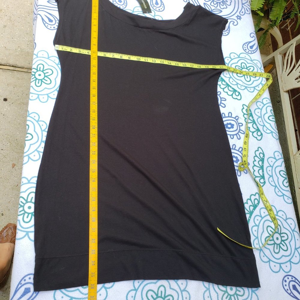 Express Black Basic Dress Nwt Large - image 2